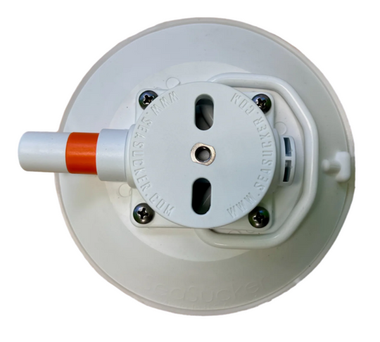 SeaSucker 6in. SeaSucker w/Flat-Top Stainless Steel D-Ring - White - VM1014W-6