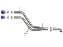 Load image into Gallery viewer, aFe Takeda 13-17 Hyundai Veloster L4-1.6L 2-1/2in 304 SS Axle-Back Exhaust w/ Blue Flame Tips - 49-37019-L