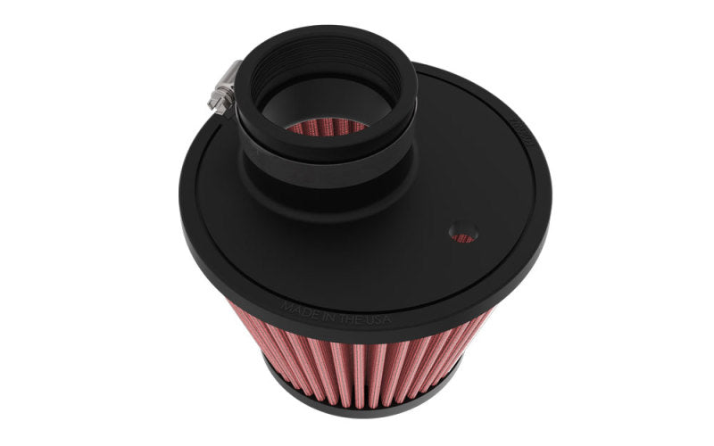 K&N Universal Clamp-on Air Filter 2in Flange ID 5-3/16in Base 3-1/2in Top 3-11/16in Height w/ Vent - RU-9920