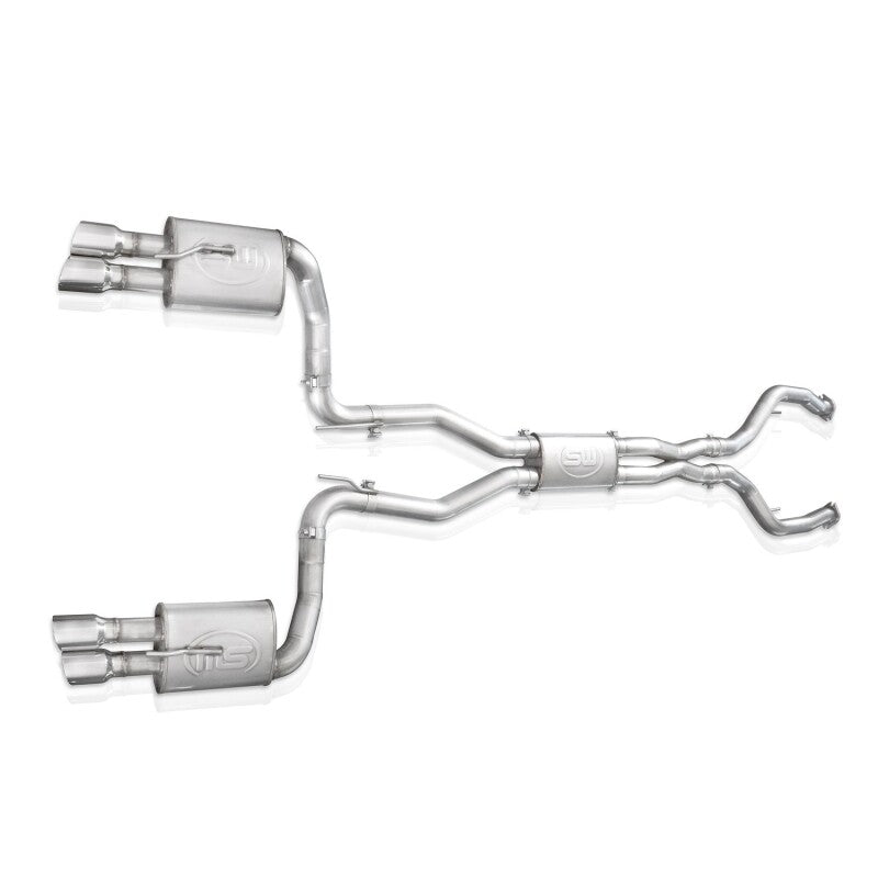 Stainless Works 2008-09 Pontiac G8 GT 3in Catback System X-Pipe Turbo Chambered Muffler 3.5in Tips - PG8CBFC