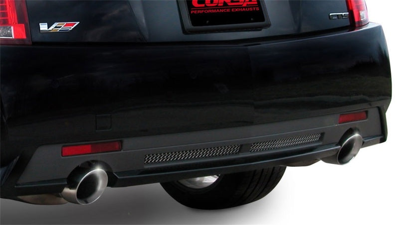 Corsa 2009-2014 Cadillac CTS Sedan V 6.2L V8 Polished Sport Axle-Back Exhaust - 14941