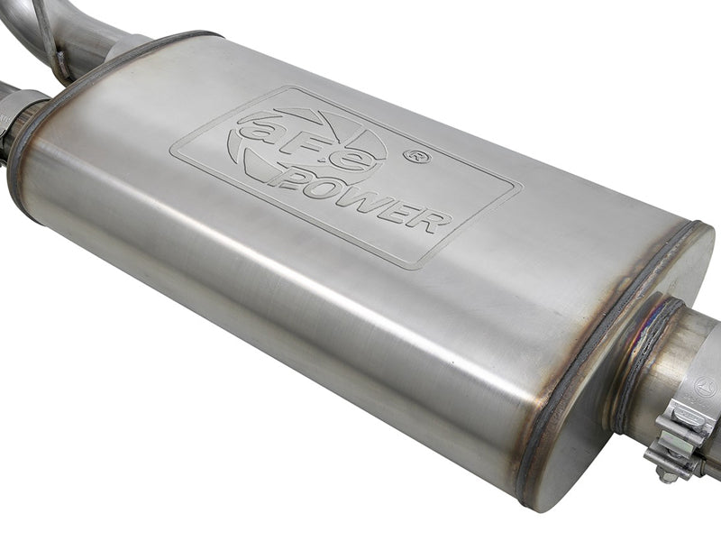 aFe MACHForce XP Exhausts Cat-Back SS-409 Nissan Titan XD 16-19 V8-5.6L - Black - 49-46135-B