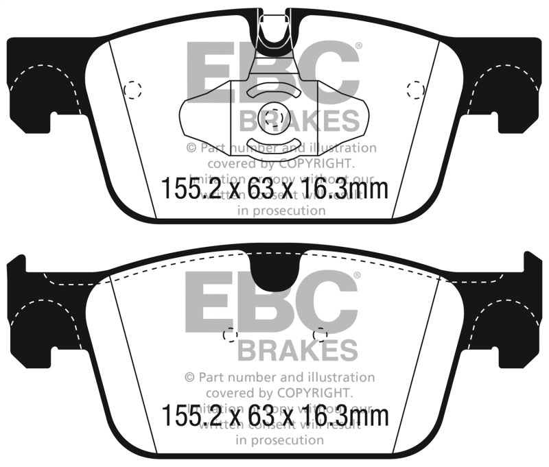 EBC 2017+ Volvo S90 2.0L Turbo Yellowstuff Front Brake Pads - DP42305R