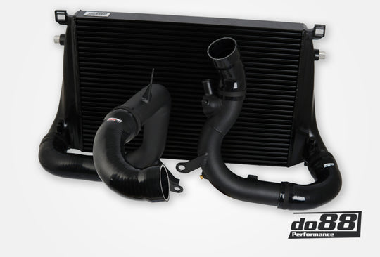 do88 VAG 2.0T EA888 Gen4 (300+hp) BigPack Intercooler Kit w/Black Hoses - BIG-340-1-S