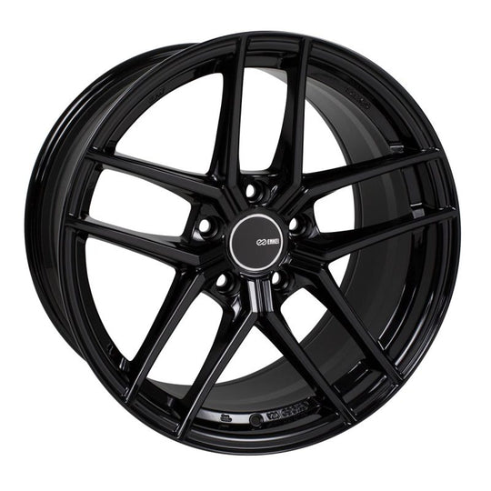 Enkei TY5 19x8.5 5x120 38mm Offset 72.6mm Bore Black Wheel - 498-985-1238BK
