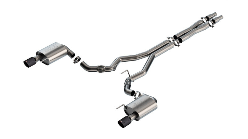 Borla 2024 Ford Mustang GT 5.0L V8 w/o Active Exhaust ATAK Cat-Back Exhaust System - Carbon Fiber - 140961CFBA