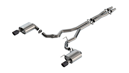 Borla 2024 Ford Mustang GT 5.0L V8 w/o Active Exhaust ATAK Cat-Back Exhaust System - Carbon Fiber - 140961CFBA