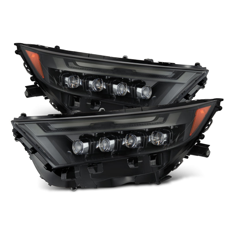 AlphaRex 19-23 Toyota RAV4 (High Trim) NOVA LED Projector Headlights Alpha-Black - 880869