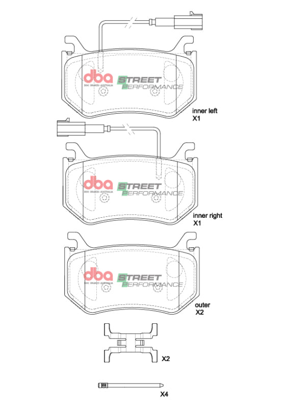DBA 2017+ Alfa Romeo Giulia Quadrifoglio SP Performance Rear Brake Pads - DB15222SP