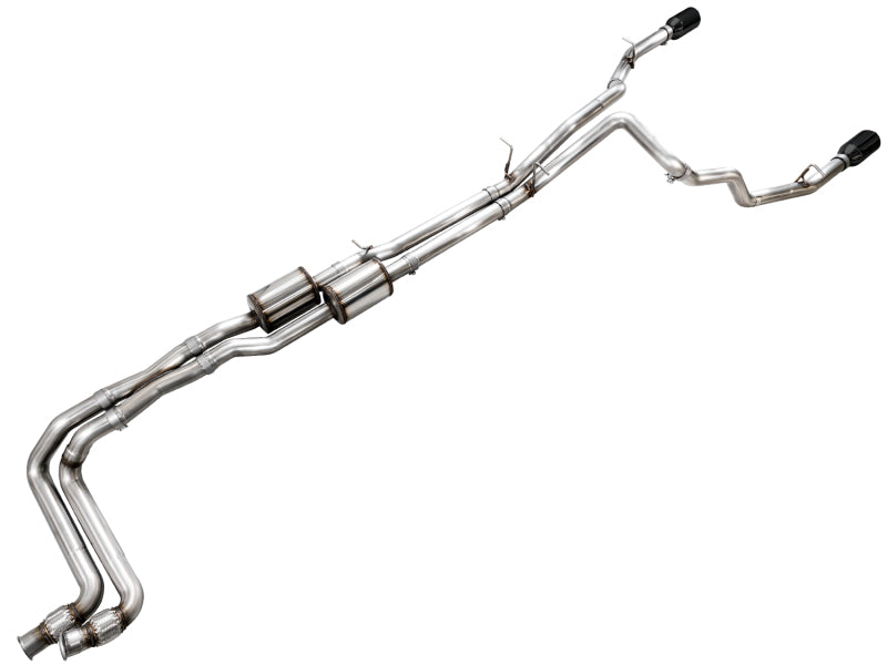 AWE Tuning 25+ RAM 1500 3.0TT 0FG Cat-Back Touring Exhaust - Diamond Black Tips - 3015-33530