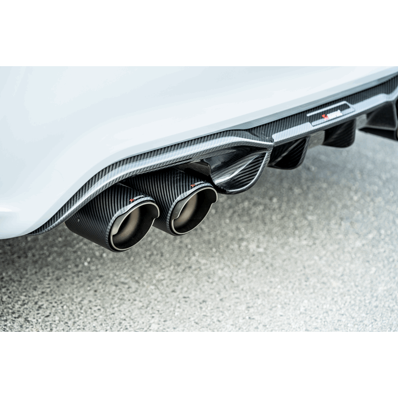 Akrapovic 2018+ BMW M2 Competition/M2 CS (F87N) Slip-On Line (Titanium) w/Carbon Fiber Tips - S-BM/T/3H