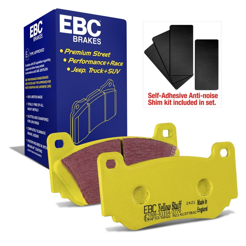 EBC 08-11 Lotus Exige 1.8 Supercharged (240) Yellowstuff Front Brake Pads - DP41377R