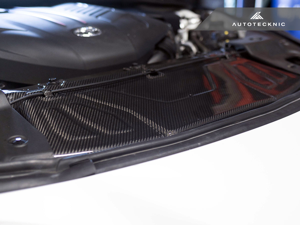 AutoTecknic Dry Carbon Fiber Cooling Shroud - Toyota A90 Supra