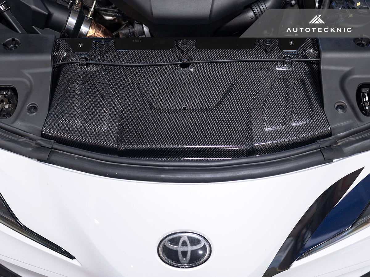 AutoTecknic Dry Carbon Fiber Cooling Shroud - Toyota A90 Supra