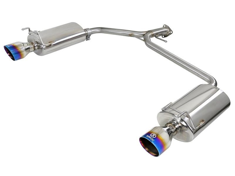 aFe Takeda 2.25-1.75in 304 SS Axle-Back Exh w/Blue Flame Tips 13-17 Honda Accord Sport Sedan I4-2.4L - 49-36604-L