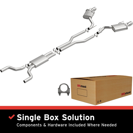 BRExhaust 10-13 Chevrolet Camaro 6.2L Direct-Fit Replacement Exhaust System - 106-0986