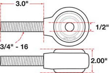 Load image into Gallery viewer, SPC Performance xAxis Rod End Ball Joint