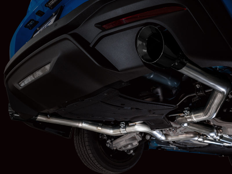 AWE 2024 Ford Mustang GT Fastback S650 RWD Track Edition Cat-Back Exhaust w/ Dual Diamond Black Tips - 3020-33650