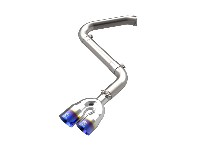 aFe Takeda Axle-Back Exhaust System Hyundai Elantra N Line 21-25 L4-1.6L- Blue Flame Tip - 49-37045-L