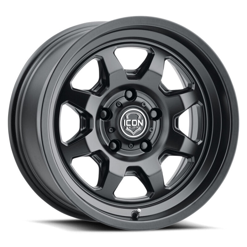 ICON Nuevo 17x8.5 / 6x5.5 / 25mm Offset / 5.75in BS - Satin Black Wheel - 8117859057SB