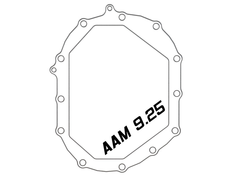 AFE Power 11-18 GM 2500-3500 AAM 9.25 Axle Front Diff Cover Black Machined w/ 2 Qts 75w90 Oil - 46-71051B