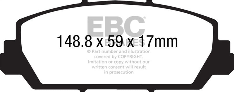 EBC 12+ Acura RDX 3.5 Redstuff Front Brake Pads - DP31896C