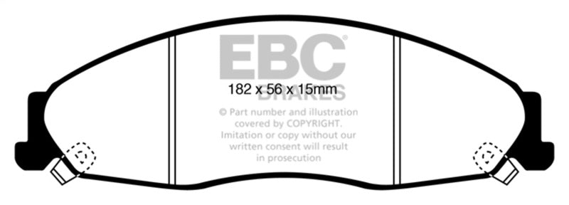 EBC 05-08 Pontiac Grand Prix 5.3 Yellowstuff Front Brake Pads - DP41841R