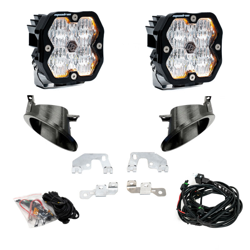 Baja Designs 14-18 Mercedes Sprinter Van 2500/3500 Squadron Sport 2.0 Fog Pocket Kit (WC) - Clear - 440027
