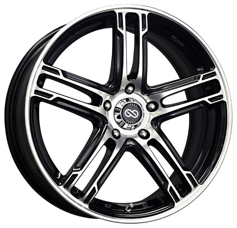 Enkei FD-05 18X7.5 5x114.3 53mm Offset 72.6mm Bore Matte Black Wheel (MOQ 40) - 434-875-6553BK