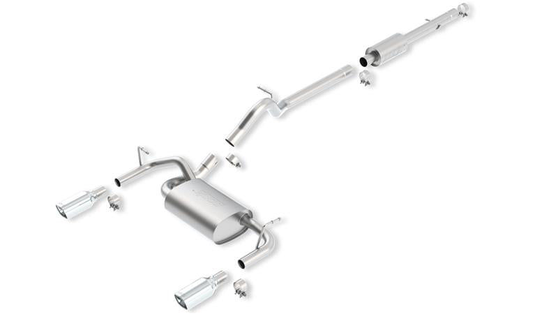 Borla 12-16 Jeep Wrangler JK 3.6L AT/MT 4Wheel 4dr Truck Single Split Rear Exit Catback Exhaust - 140459
