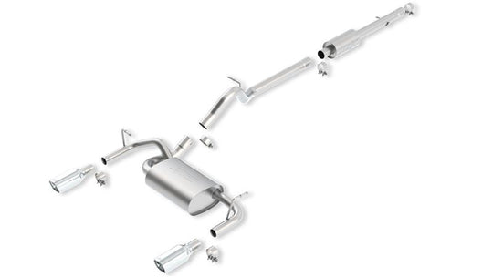 Borla 12-16 Jeep Wrangler JK 3.6L AT/MT 4Wheel 4dr Truck Single Split Rear Exit Catback Exhaust - 140459