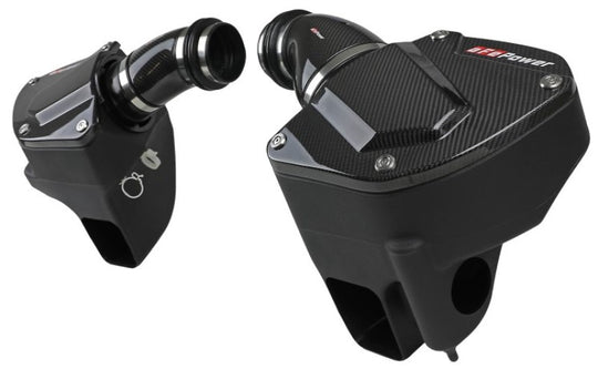 aFe Black Series Stage-2 Carbon Fiber Cold Air Intake System w/ Pro DRY S Media - 18-19 BMW M5 (F90) - 58-10005D