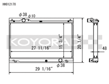 Load image into Gallery viewer, Koyo 08-11 Lexus IS-F 5.0L (AT) Radiator - HH012170