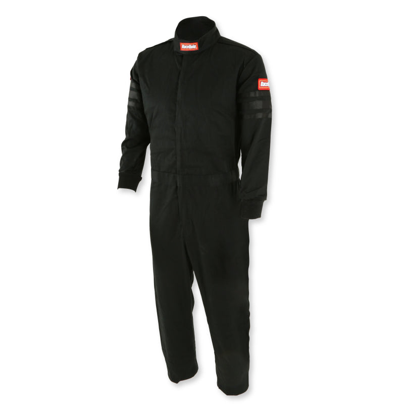 RaceQuip Black Trim SFI-1 JR. Suit - Kids Large - 1959995RQP