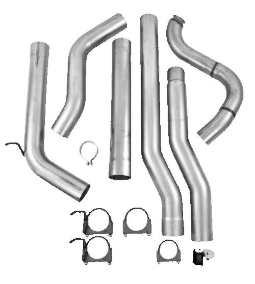 MBRP 88-93 Dodge 2500/3500 Cummins 4WD Turbo Back Single Side Exit No Muffler PLM Series Exhaust - S6150PLM