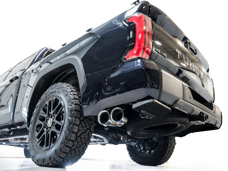 AWE Tuning 0FG Exhaust for 3rd Gen Toyota Tundra - Dual Chrome Silver Tips - 3015-32063