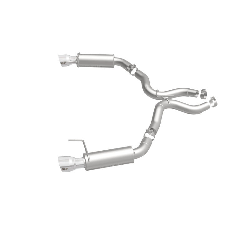 MagnaFlow Axle Back, SS, 3in, Competition, Dual Split Polished 4.5in Tip 2015 Ford Mustang GT V8 5.0 - 19103