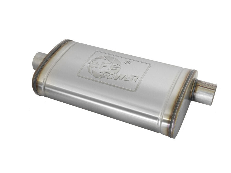 aFe MACH Force-Xp Muffler 3 IN ID Center/Offset x 11 IN W x 5 IN H x 22 IN L - Oval Body - 49M30016