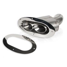 Load image into Gallery viewer, Stainless Works Angled-Oval Through-Body Tip With Tubes - ST2815