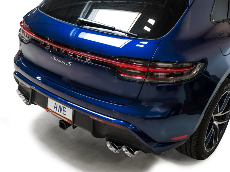 AWE Tuning 2022+ Porsche Macan 2.9TT Touring Edition Cat-Back Exhaust w/ Chrome Silver Tips - 3015-42952