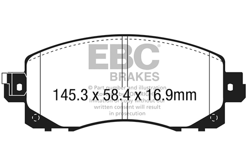 EBC 2022+ Subaru WRX 2.4T Greenstuff Front Brake Pads - DP22330