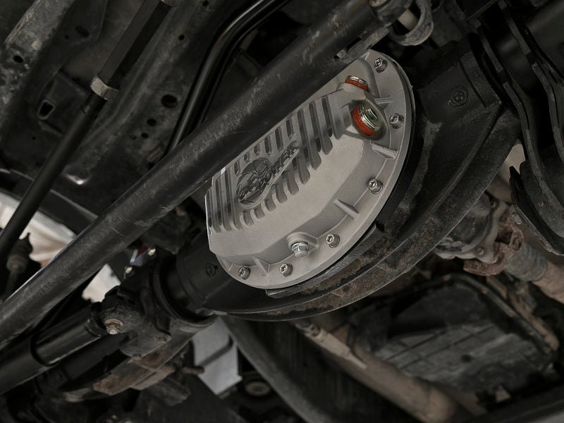 aFe Power Street Series Front Differential Cover Raw w/ Machined Fins 13-18 RAM V8 5.7/6.4L - 46-70400