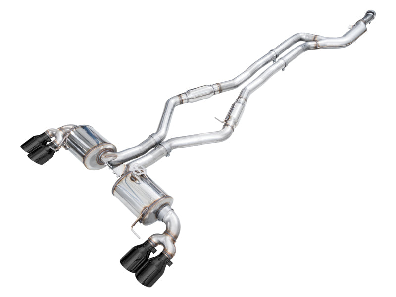 AWE Tuning 22-26 BMW M240i (G42) Touring Edition Exhaust - Diamond Black Tips - 3015-43240