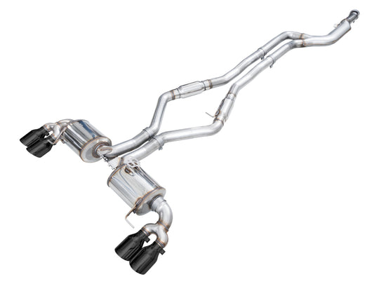 AWE Tuning 22-26 BMW M240i (G42) Touring Edition Exhaust - Diamond Black Tips - 3015-43240