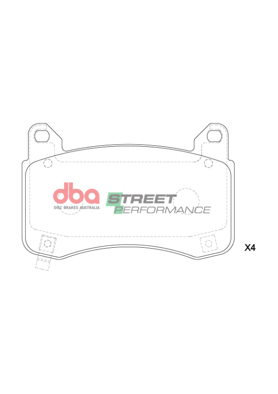 DBA 22-23 Tesla 3 (355mm Front Rotor) SP Performance Front Brake Pads - DB15160SP