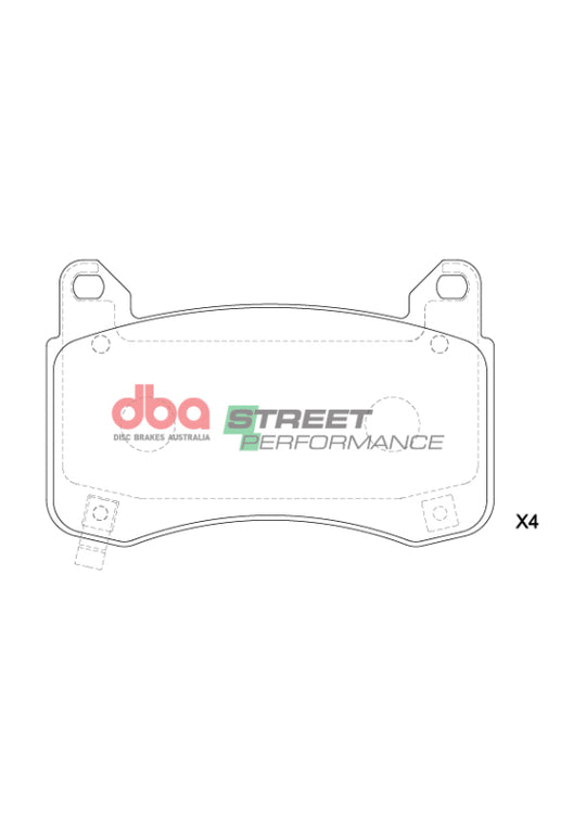 DBA 22-23 Tesla 3 (355mm Front Rotor) SP Performance Front Brake Pads - DB15160SP