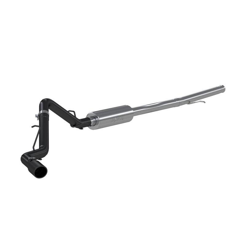 MBRP 2019 Chevrolet/GMC 1500 Silverado/Sierra 4.3L & 5.3L 3 in Cat Back, Single Side (Black Coated) - S5087BLK