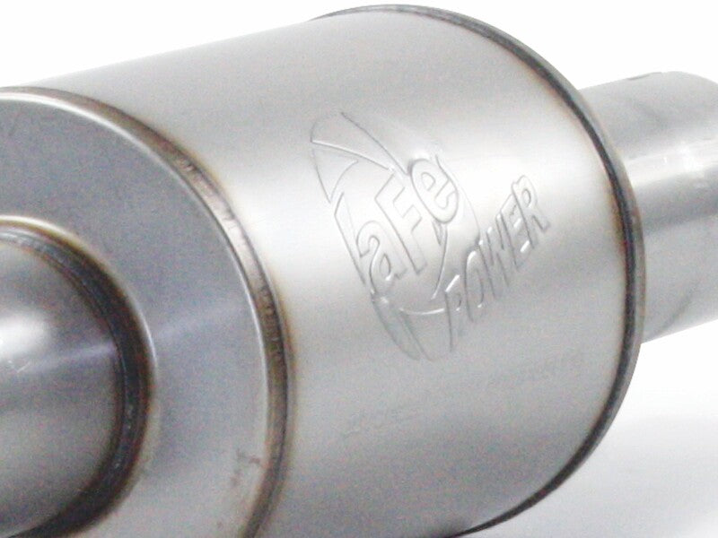 aFe Atlas Exhaust 4in Aluminized Cat-Back w/ 304 SS Black Tip 11-13 Ford F-150 EcoBoost V6 3.5L (tt) - 49-03041-B