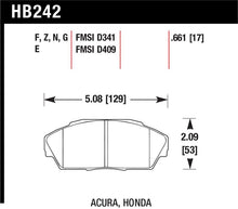 Load image into Gallery viewer, Hawk HP+ Street Brake Pads - HB242N.661