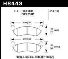 Load image into Gallery viewer, Hawk HPS Street Brake Pads - HB443F.614